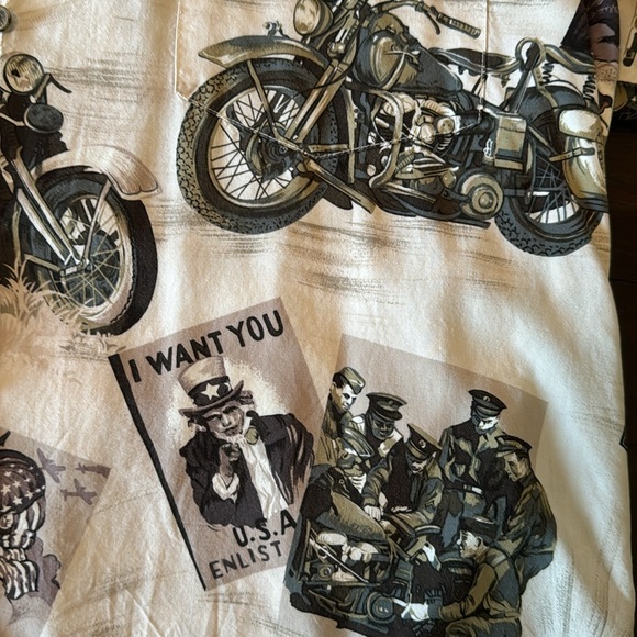 90’s Harley Davidson Uncle Sam button up - Picture 2 of 4